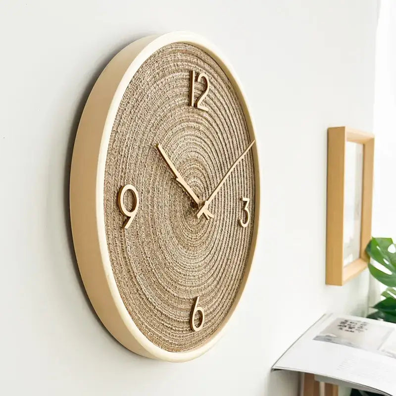 horloge murale en bois silencieuse - Horloges murales